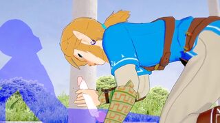 Link Gets His Big Dick Wrecked in Raw Yaoi Handjob