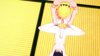 Naruto x Sasuke Blowjob Footjob Hentai Creampie 3d Anime