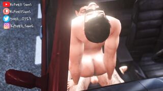Johnny Cages A Dick ends up face down gagging in gay Sims 4 cartoon