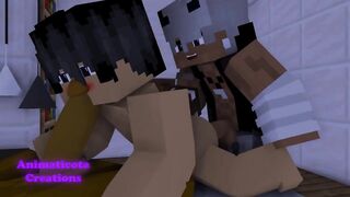 Straight friends destroyed by fiery Jenny mod big cock raw gay Minecraft
