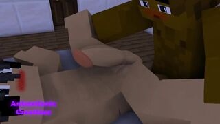 Straight friends destroyed by fiery Jenny mod big cock raw gay Minecraft