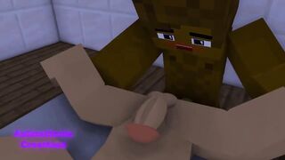 Straight friends destroyed by fiery Jenny mod big cock raw gay Minecraft