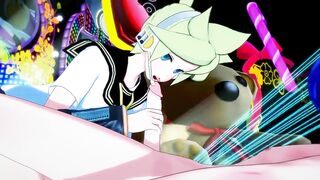 Len x Kaito's Blowjob Pounding Asian Cock Gets Creampie