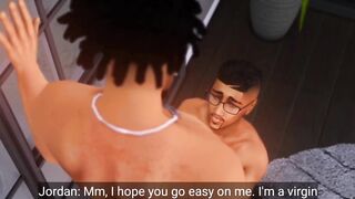 Straight guy gets destroyed by huge black cock in first gay sims4 fuck