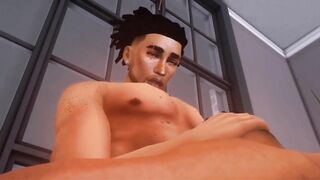 Straight guy gets destroyed by huge black cock in first gay sims4 fuck