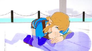 Zelda Yaoi link gets stuffed his mouth raw with anime cock