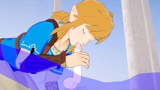 Zelda Yaoi link gets stuffed his mouth raw with anime cock