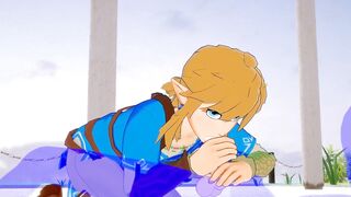 Zelda Yaoi link gets stuffed his mouth raw with anime cock