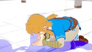 Zelda Yaoi link gets stuffed his mouth raw with anime cock