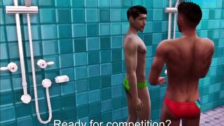 swimmer gets drilled in sims 4 pool gangbang