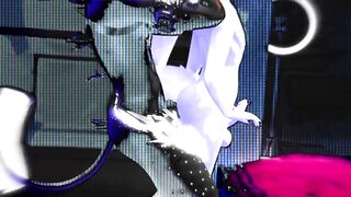 Alien Call raw yiffing through a white cat