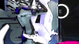 Alien Call raw yiffing through a white cat