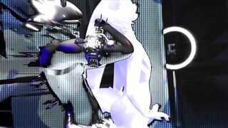Alien Call raw yiffing through a white cat