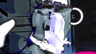 Alien Call raw yiffing through a white cat