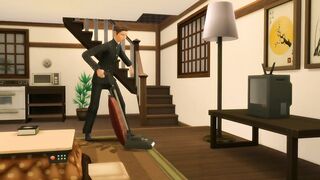 The boy empties his owner’s eggs in wicked whims gay sweet blowjob