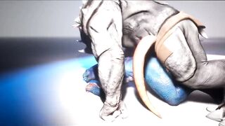 Monster cock destroys hungry ass with two thick loads