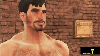 Hairy Dude's First Time Anal in Shower Fantasy