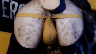 I fuck 7 cumloads out my hairy asshole naked jockstrap rubber fetish hardcore