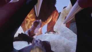 Two Lions Cum On Each Other POV Rough Furry Sex Animation