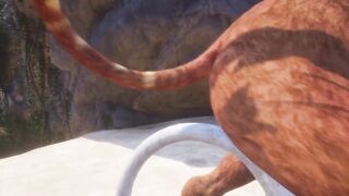 Two Lions Cum On Each Other POV Rough Furry Sex Animation