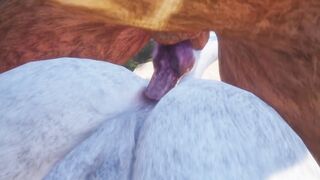 Two Lions Cum On Each Other POV Rough Furry Sex Animation