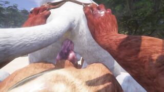 Two Lions Cum On Each Other POV Rough Furry Sex Animation