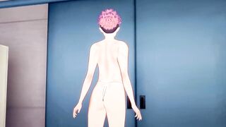 Jujutsu Kaisen Yaoi Yuji Itadori gets his tight hole wrecked by Sakuna’s big dick