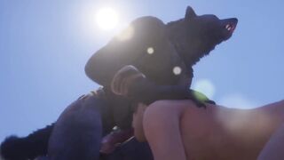 Wolf Gets Destroyed by Gay Cute Guy Wild Furry Blowjob Cum