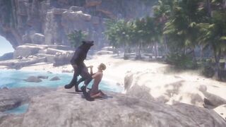Wolf Gets Destroyed by Gay Cute Guy Wild Furry Blowjob Cum