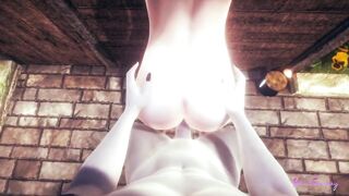 Link gets fucked raw against the wall twink anal creampie POV