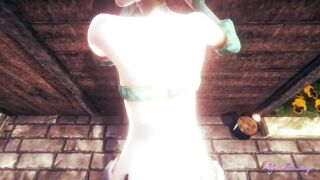 Link gets fucked raw against the wall twink anal creampie POV