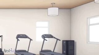 Gym instructor destroys cute femboy with thick BBC and rough creampie