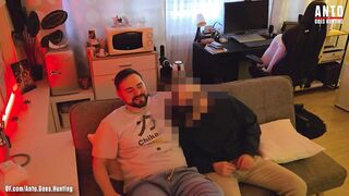 My straight best friend Mert gets plowed raw ass first time after we sucked him down