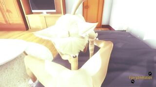 Furry Yaoi POV 2 Foxes Blowjob and Fucked Rough Creampie