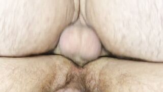 Bareback Destroyed His Ass Cum Gushing Out Closeup Drip
