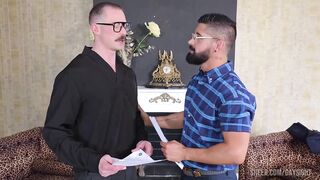 Bearded Hunk Raw Pounds Muscled Jock Ass Gushing Cum