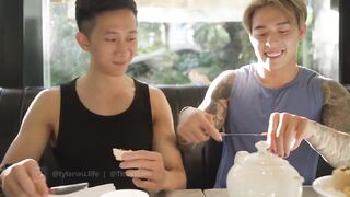 Titus Raw Destroys Tattooed Tyler Wu Ass Gushing Cum Flood