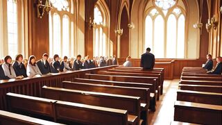 Reverend's Massive Cock Creampies Believer's Ass In Church Gush