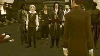 Captains Massive Cock Chokes Twink Cabin Boy Gushing Throatpie