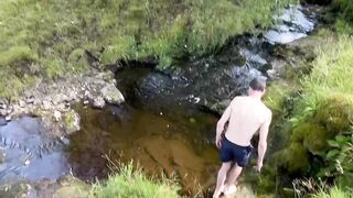Ginger Twink Ass Destroyed Bareback Pond Breeding Cum Flood