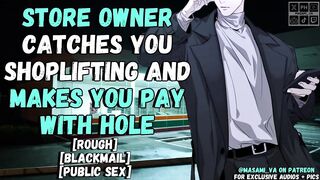 Store Daddy Blackmails Twink Shoplifter Into Gushing Hole Wreckage