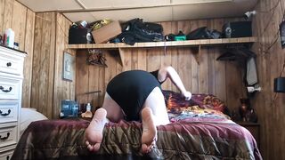 Chubby Pup Diaper Ass Wrecked by Whip and Huge Dildo Cum Flood
