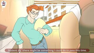Professor Pounds Backpack Twink Ass Gushing Cum Explosion