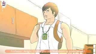 Professor Pounds Backpack Twink Ass Gushing Cum Explosion