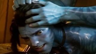 Na'vi Blue Hole Destroyed Gripped Head Gay Anal Cum Gush
