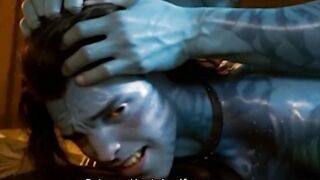 Na'vi Blue Hole Destroyed Gripped Head Gay Anal Cum Gush