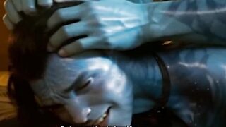 Na'vi Blue Hole Destroyed Gripped Head Gay Anal Cum Gush