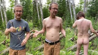 Glasses Jock Strips Forest Nude Dripping Soft Uncut Cum Gush