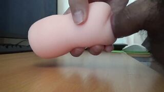 Early Leak Cock Floods Fleshy Gay Onahole With Gushing Creampie Overload
