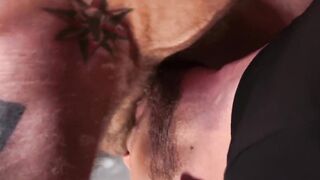 Tattooed Daddy Facefucks Tim Sloppy Deepthroat Cum Gush Destroyed